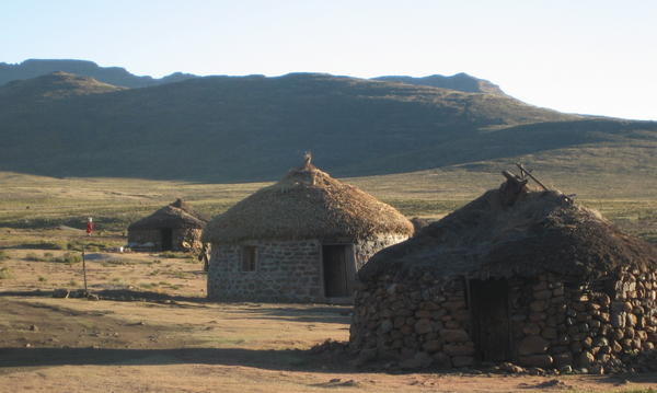  Rural Village in Lesotho Mountains