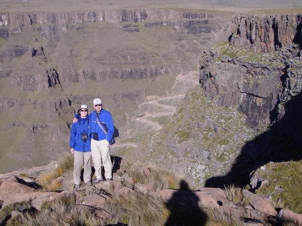 On the top of the Sani Pass