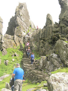 The Skellig Michael path I climbed!