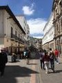 A famous street in Quito