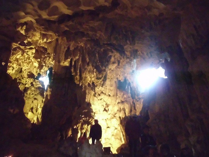 Inside the giant cave