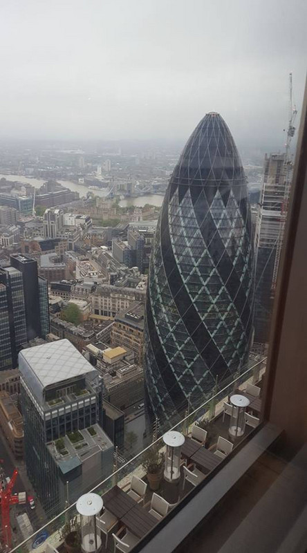 View from Duck and waffle