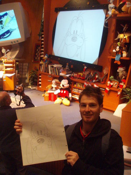 Benn with his goofy drawing