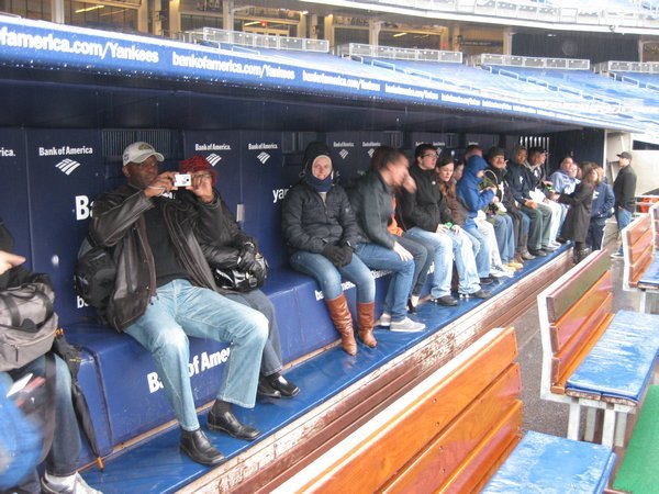 in the dug out