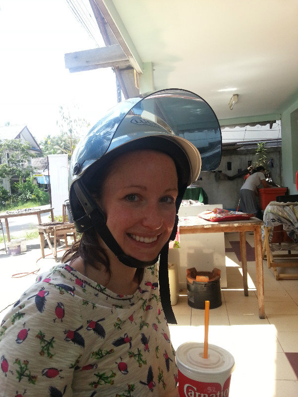 My beautiful helmet. Safety first!