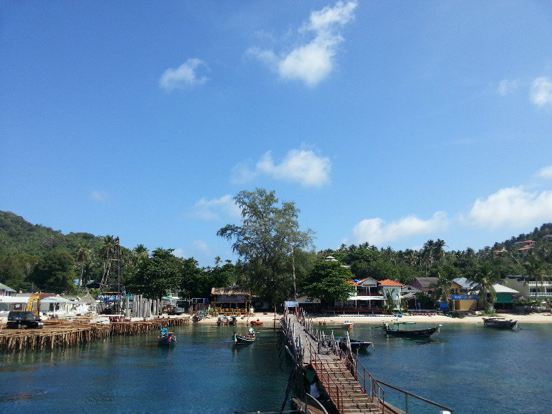 The dock on Koh Tao