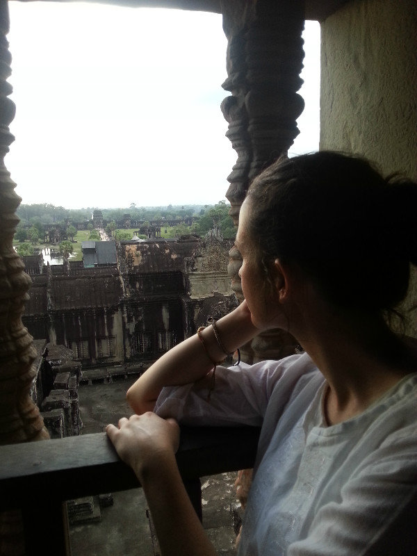 The vew from the top of Angkor Wat