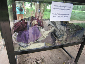 Clothes of victims found in the graves