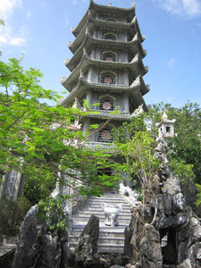 Pagoda on top of a Marble Mountain