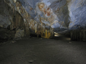 A low section of the cave