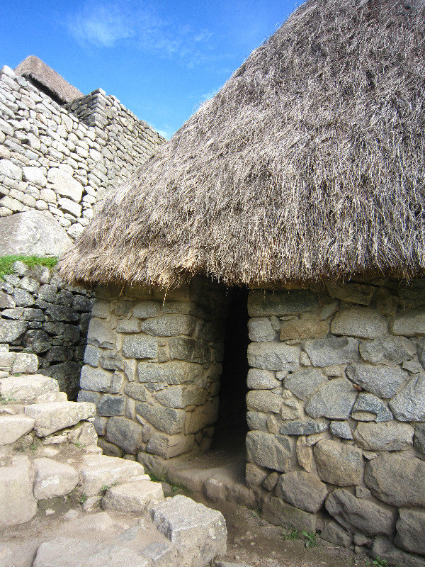 What a house would have looked like at Machu Picchu