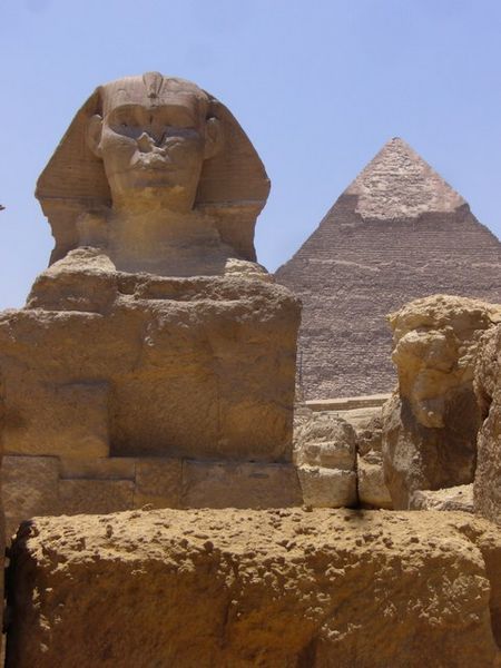 The Sphinx and the Great Pyramid of Khafre