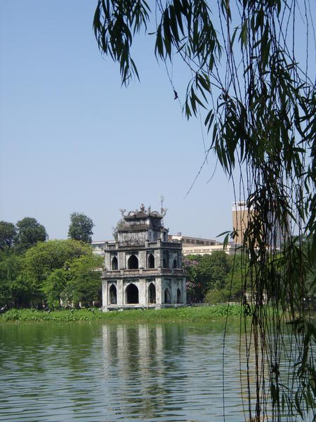 Shrine on Hoan Kiem Lake (Lake of the Restored Sword), Hanoi