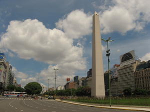 Az Obelisco es a vilag legszelesebb utcaja
