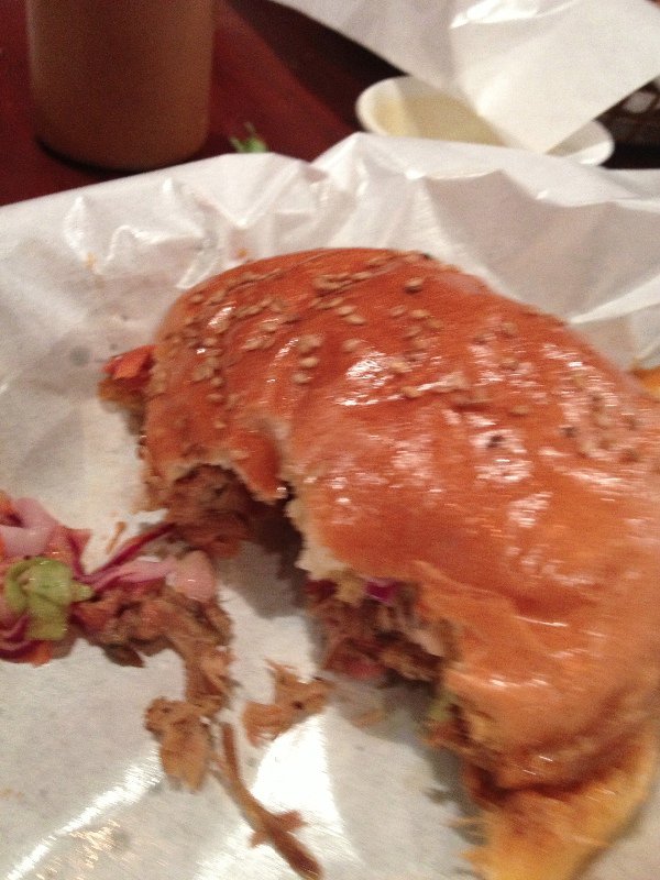 Pulled pork sandwich, Home Plate