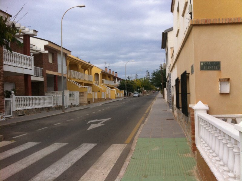 Empty streets in Torre de Horadada