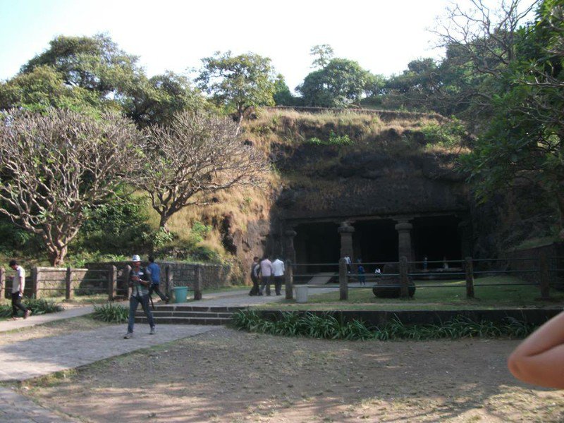 Entrance to the caves