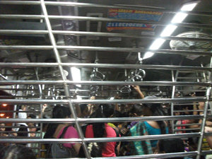 The train on the way to Colaba