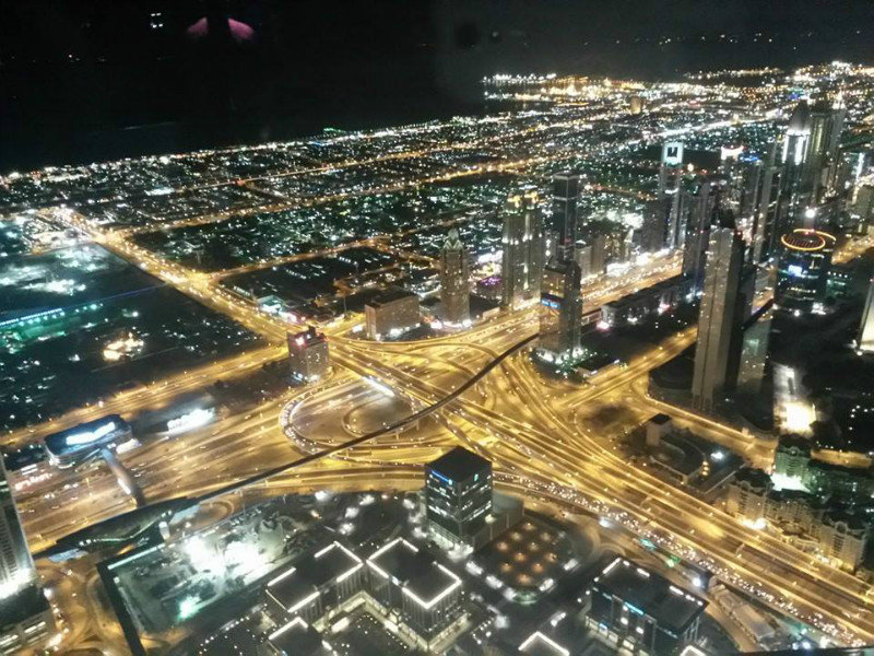 View from the top of Burj Khalifa