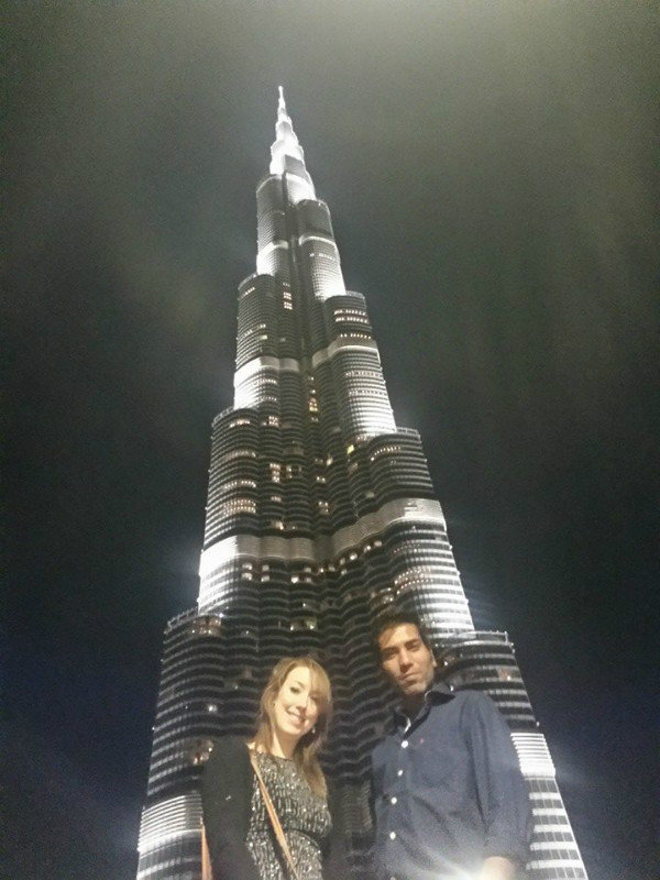 Me and Sonu at Burj Khalifa