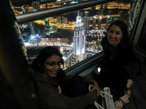 Me and Neeha at the top of Burj Khalifa