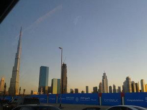 Driving through Dubai