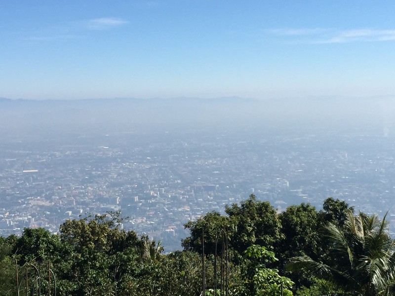 View from Doi Suthep temple to Chiang Mai