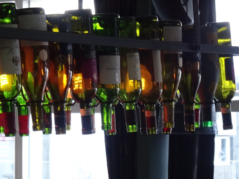 Wine bottle Chandelier - Downtown Reykjavik