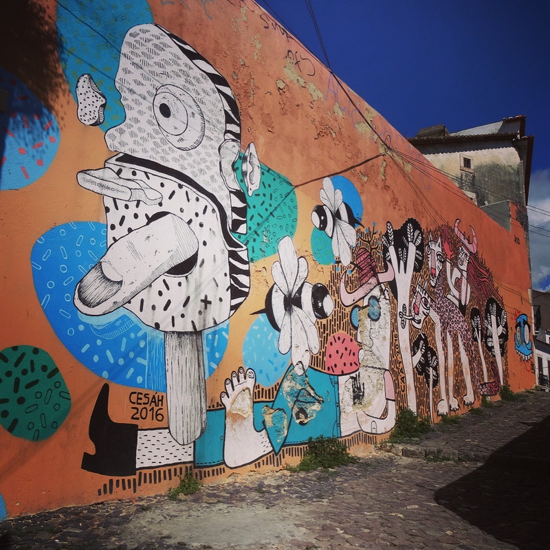 Mural in Alfama - Walking up to São Jorge