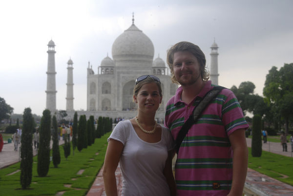 us at the Taj Mahal