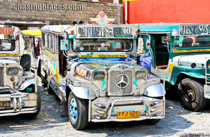 Jeepneys were originally made from US military jeeps left over from World War II