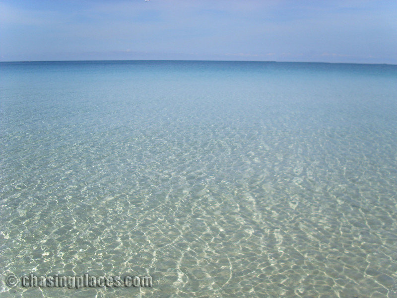 The crystal clear waters of White Beach, Boracay Philippines