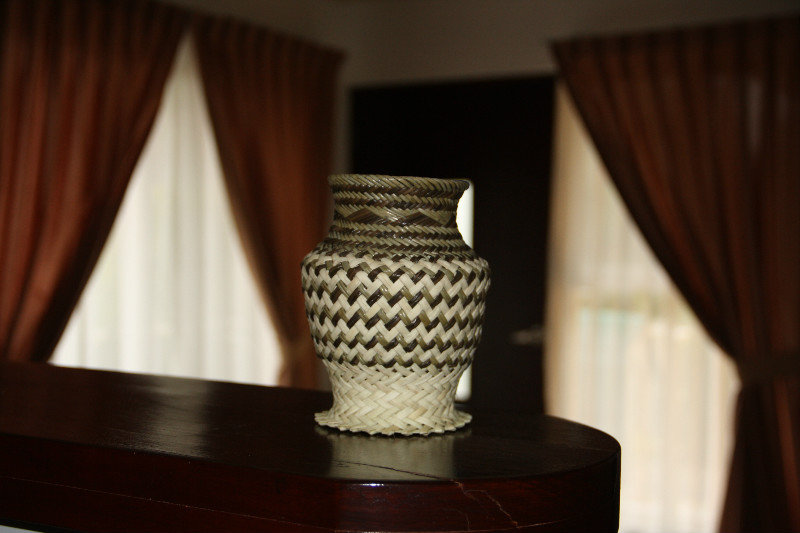 Pine needle vase
