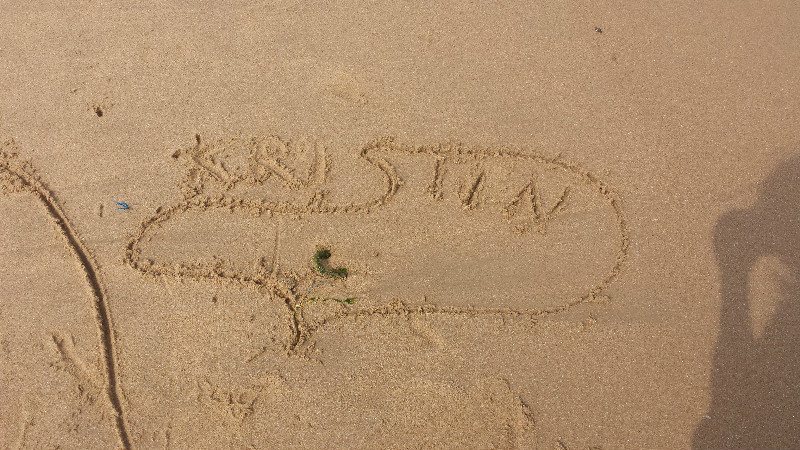 Mandatory name in sand