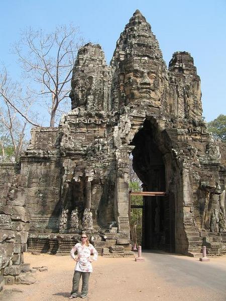 Victoria at the South Gate of  Angkor Thom
