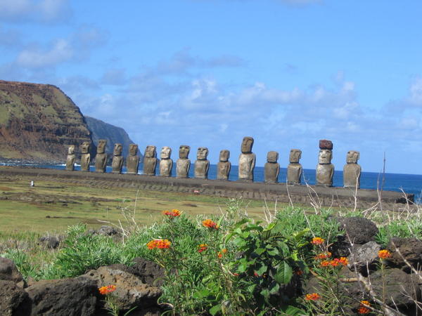 15 Moai at Tongariki