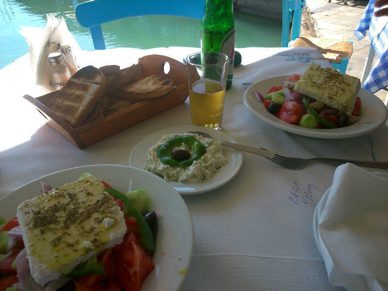 Greek Salad and Tzatziki
