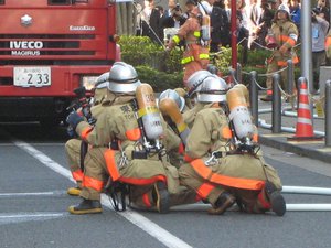 Stoere brandweermannen