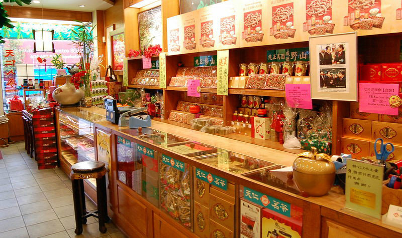 Tea shop in Cinatwon