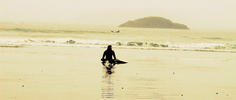 Surfer on Cox Bay 2