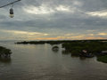 Sunset at Tonle Sap lake