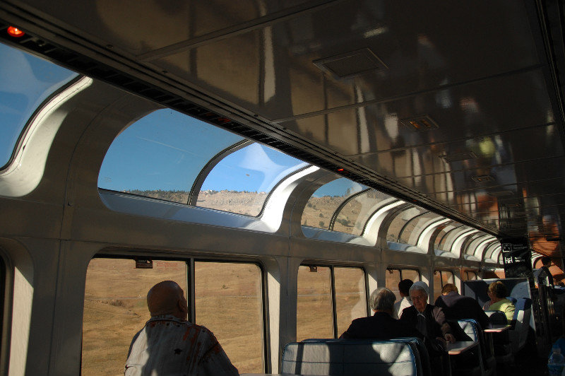 Colorado in the observation car
