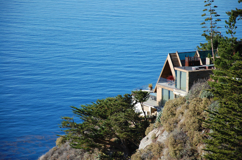 Perched over the ocean