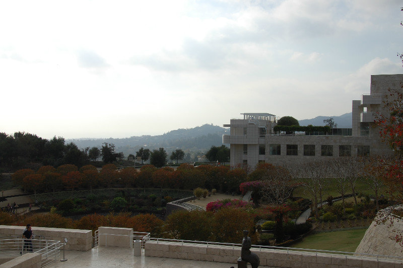 View of the Getty Museum LA and its gardens