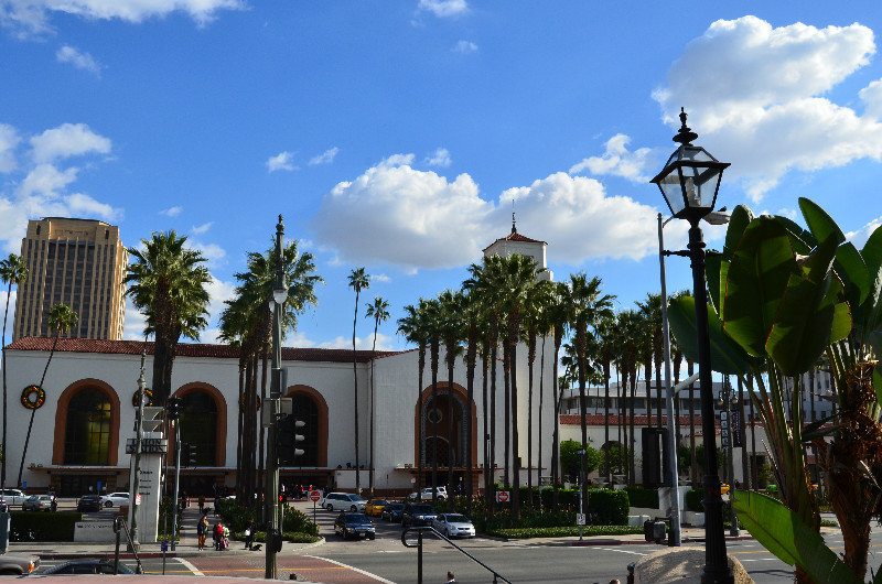 A view of the Mission style Union train station in Los Angeles- the start of the Southwest Chief