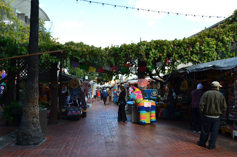 The Mexican market in Olvera Street across from Union Station LA