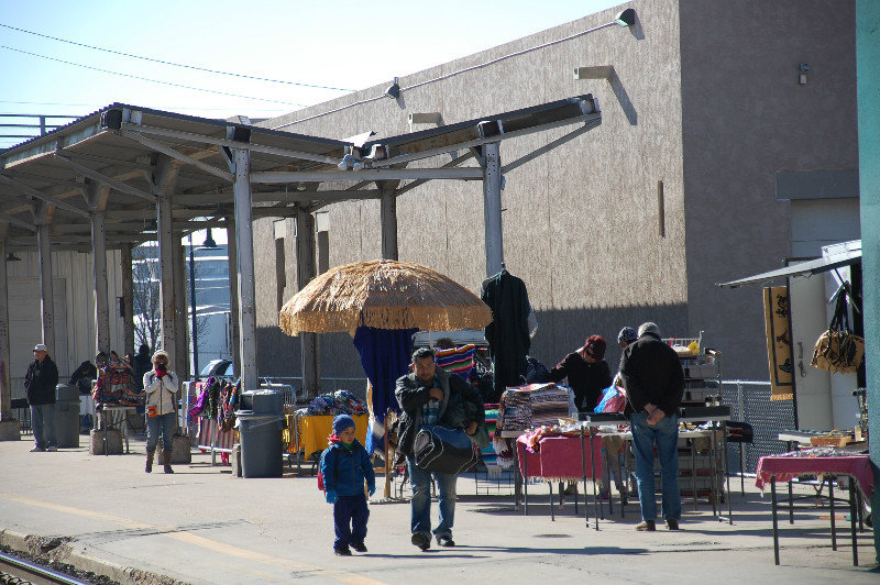 Trackside market at the Albuquerque NM stop