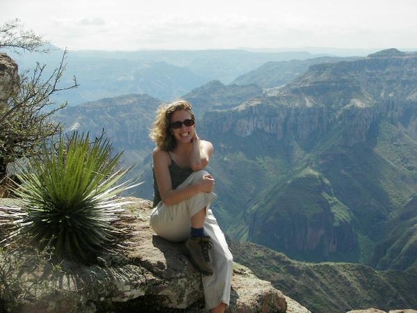 Marta, the Canyon, and the plant life