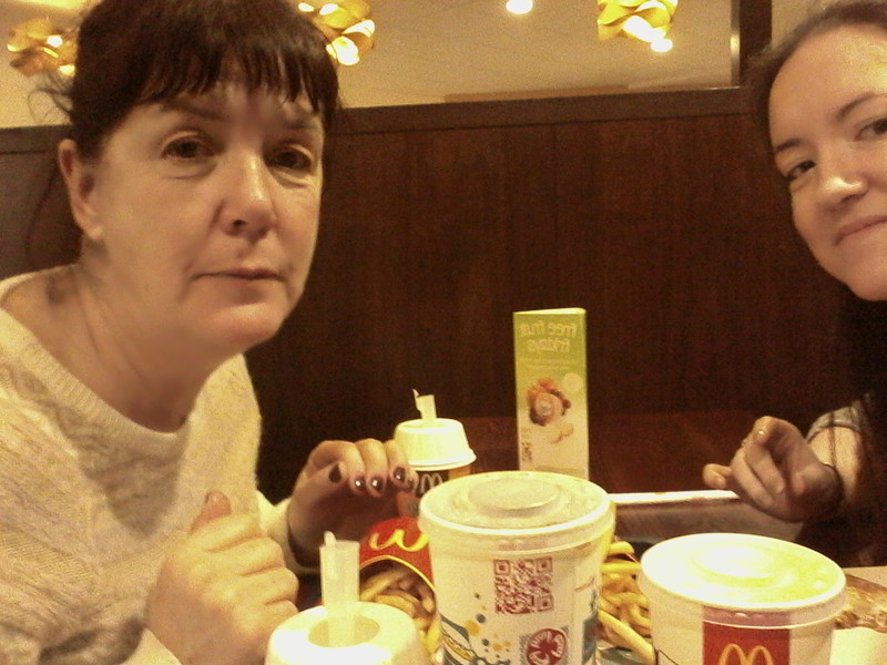 McD's after a mummy and daughter day