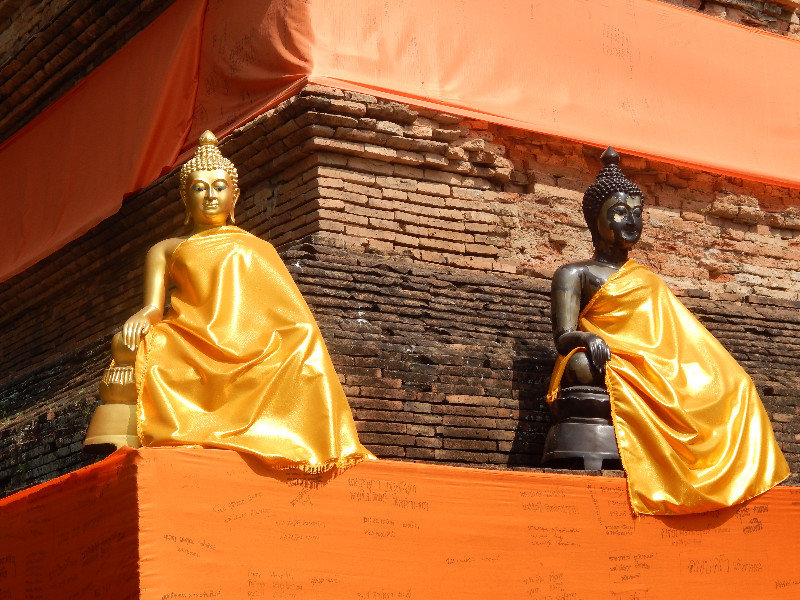 Buddist Monk Statues 